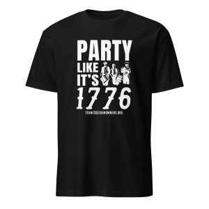 Supersoft – Short Sleeve – White Text – “Party Like It’s 1776”