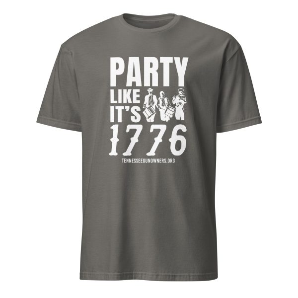 Supersoft – Short Sleeve – White Text – “Party Like It’s 1776” - Image 8