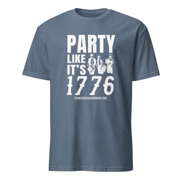 Supersoft – Short Sleeve – White Text – “Party Like It’s 1776” - Image 9