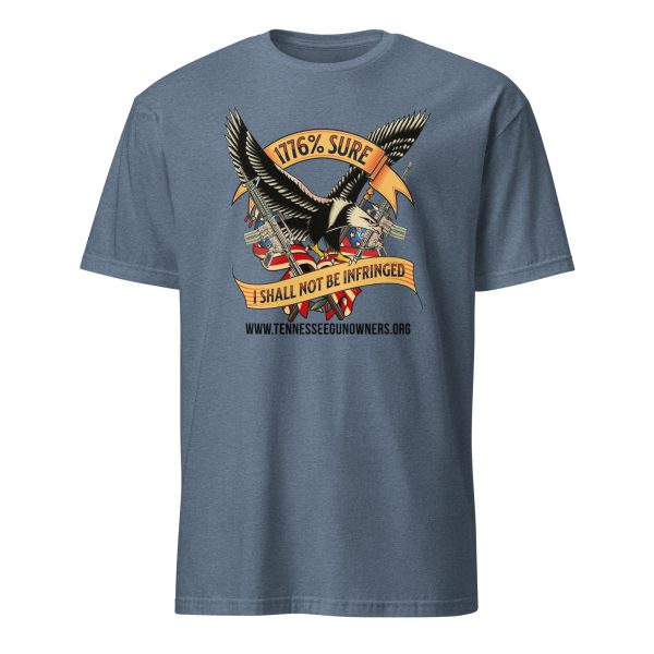 Supersoft – Short-Sleeve – Unisex – Black Text -“I’m 1776% Sure” - Image 5