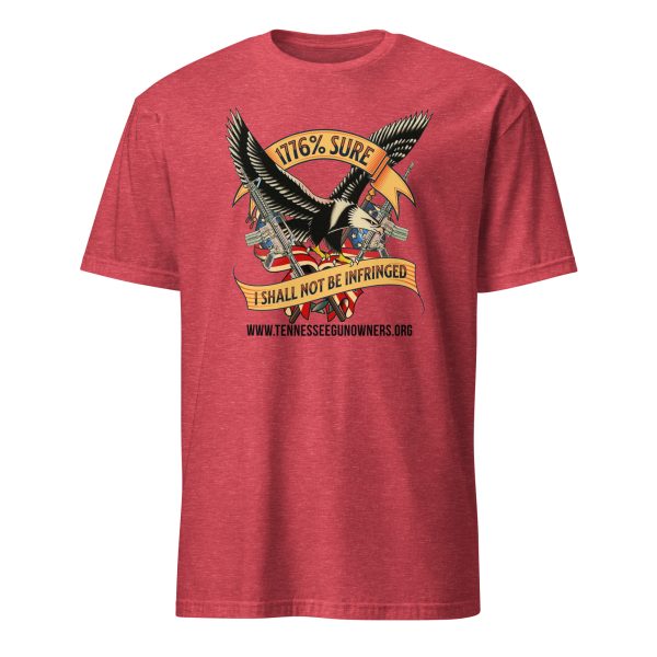 Supersoft – Short-Sleeve – Unisex – Black Text -“I’m 1776% Sure” - Image 3