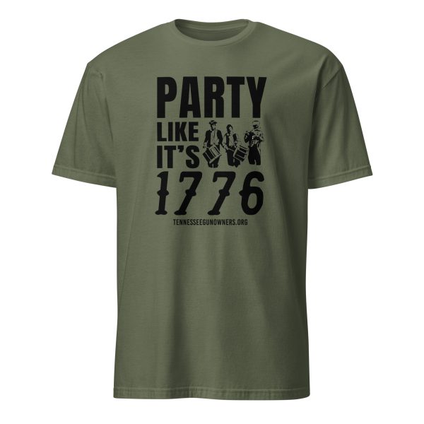 Supersoft – Short-Sleeve- Unisex – Dark Text – “Party Like It’s 1776”