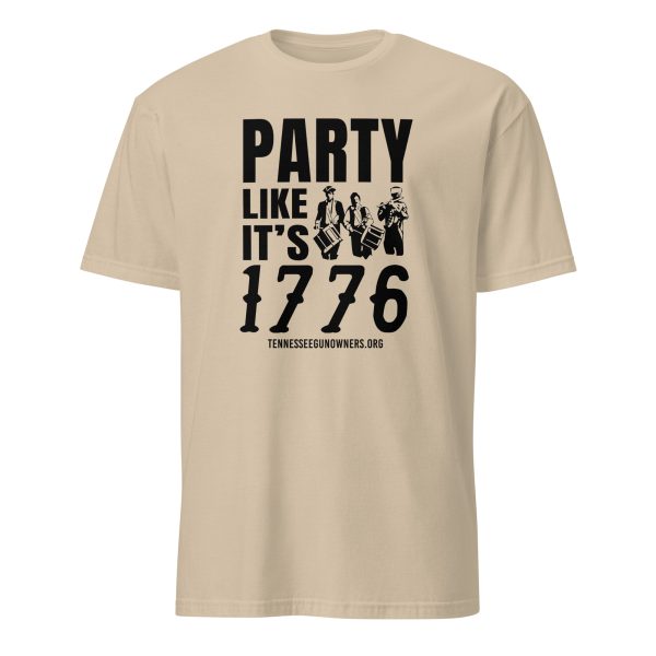 Supersoft – Short-Sleeve- Unisex – Dark Text – “Party Like It’s 1776” - Image 5