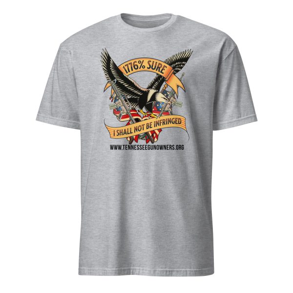 Supersoft – Short-Sleeve – Unisex – Black Text -“I’m 1776% Sure” - Image 7