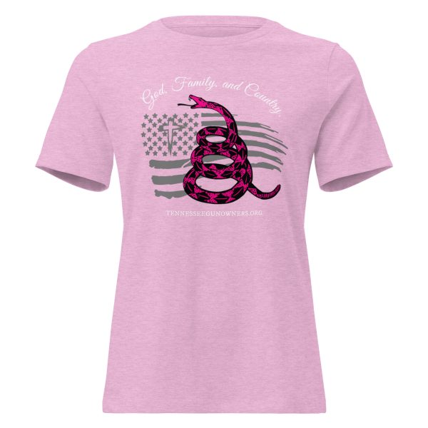 Supersoft – Short Sleeve – Women’s – White Text – God, Family and Country - Image 6