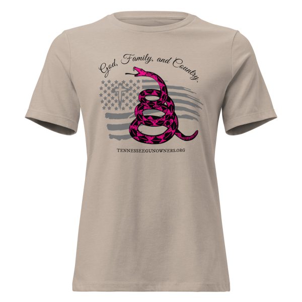 Supersoft – Short Sleeve – Women’s – Black Text – God, Family and Country - Image 4