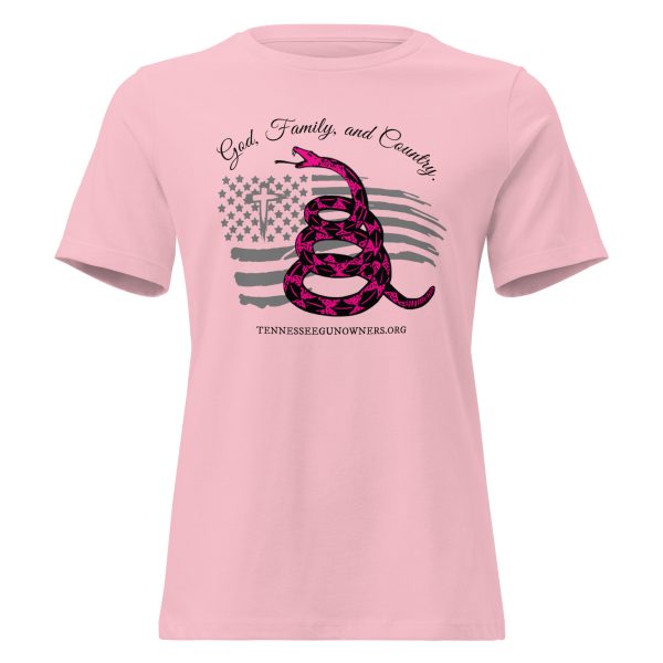 Supersoft – Short Sleeve – Women’s – Black Text – God, Family and Country - Image 6
