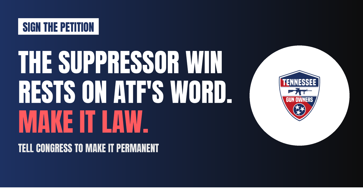 The Suppressor Win Rests on ATF's Word. Help Make It Law.